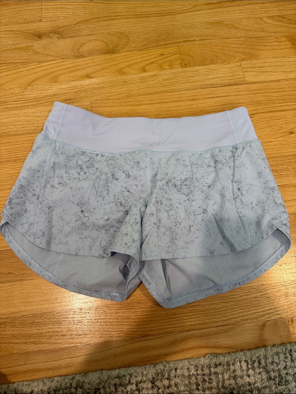 Lululemon Speed Up Mid-Rise Lined Short 4• Gravel Dust Blue